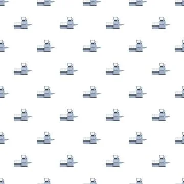 Retail checkout counter pattern for commerce background Stock Illustration