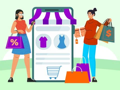 Retail Concept Illustration Stock Illustration