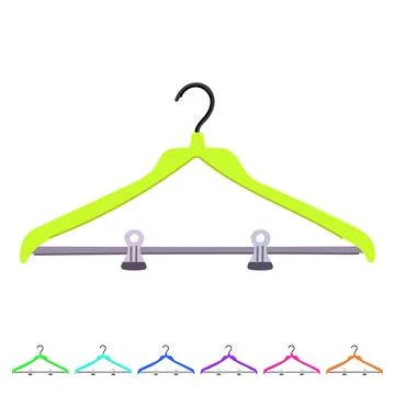 Retail hanger clothes vector cartoon graphic 库存插图