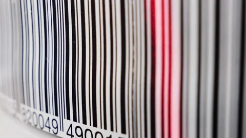 Retail label barcode Stock Footage 231690883