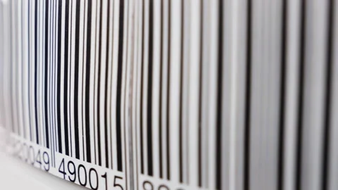 Retail label barcode Stock Footage 234275270