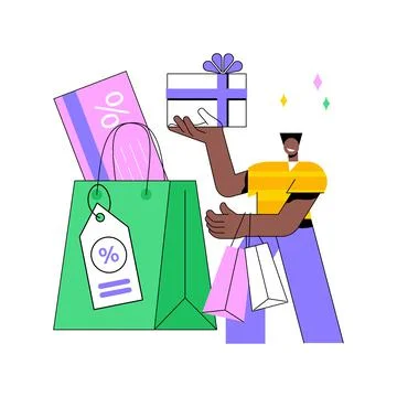 Retail markdown abstract concept vector illustration. Stock Illustration