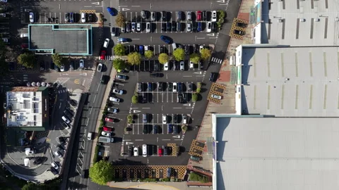 Retail park aerial. Stock Footage 346057157