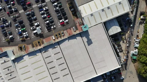 Retail park aerial. Stock Footage 346061391