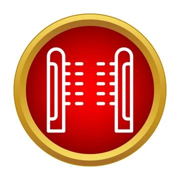 Retail security gate protection system anti theft icon Stock Illustration