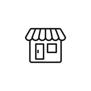 Retail Shop Icon Ideal for E-commerce and Online Stores Illustrazione stock