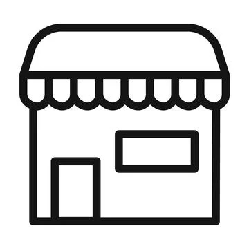 Retail Shop Icon Ideal for E-commerce and Online Stores Illustrazione stock