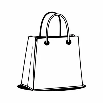 Retail Shopping Bag Vector Design Illustrazione stock