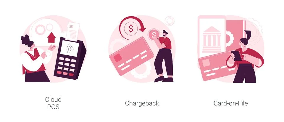 Retail software abstract concept vector illustrations. Stock Illustration