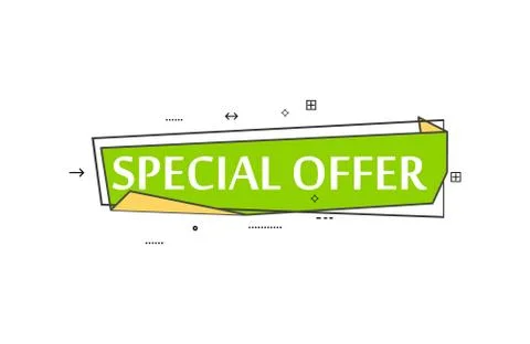 Retail speech bubble with Special offer phrase Stock Illustration