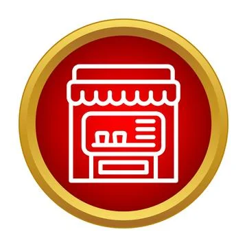 Retail store icon presenting small business concept Stock Illustration