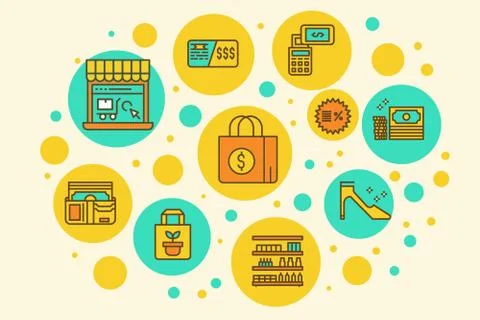 Retail Store Stock Illustration