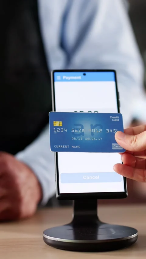 Retail Store Payment On Pos Terminal Stock Footage 310404287