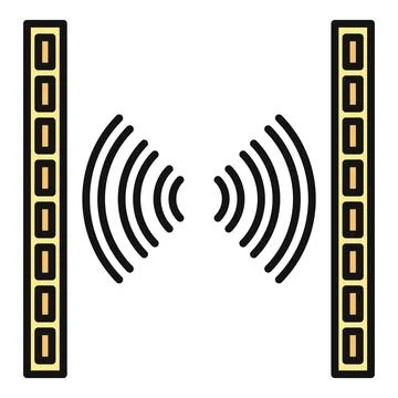 Retail store security sensor protecting property from theft Stock Illustration