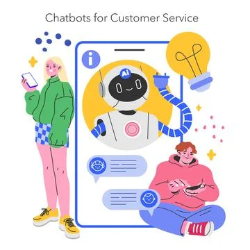 Retail Tech. Flat Vector Illustration 스톡 일러스트