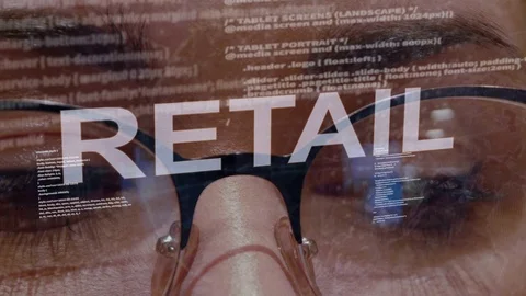 Retail text on female software developer Stock Footage 108042552