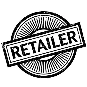 Retailer rubber stamp Stock Illustration