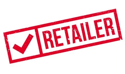 Retailer rubber stamp Stock Illustration