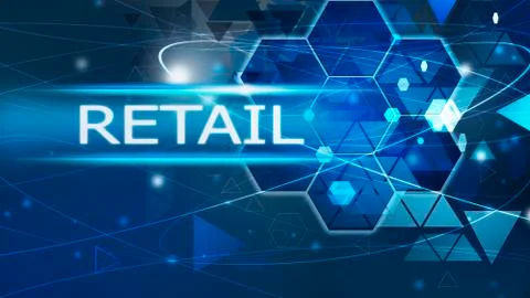 Retail,Innovation Computer Data Technology,Business concept ideea background Stock Illustration