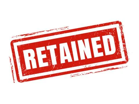 Retained red stamp style 스톡 일러스트