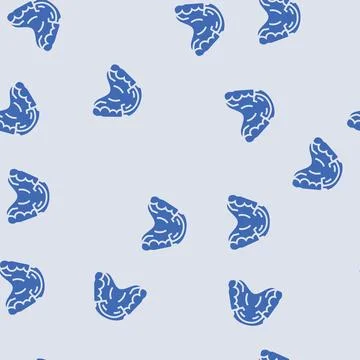 Retainer orthodontist glyph seamless pattern Stock Illustration