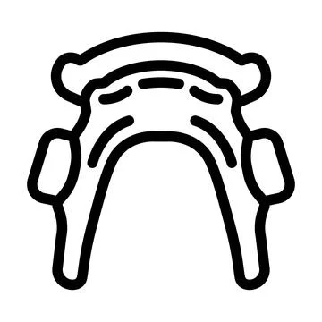 Retainer orthodontist line icon vector illustration Stock Illustration
