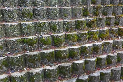 Retaining concrete wall Stock Photos