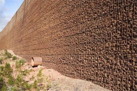 Retaining wall Foto stock