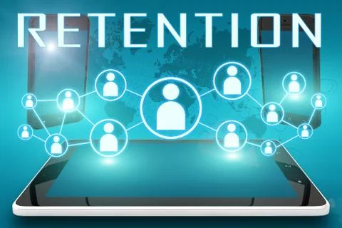 Retention Stock Illustration