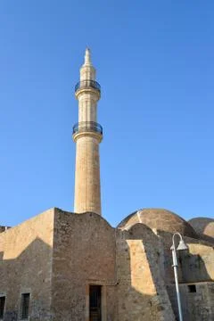 Rethymno Mosque Neratzes Stock Photos
