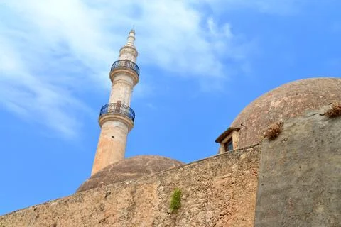 Rethymno Mosque Neratzes Stock Photos