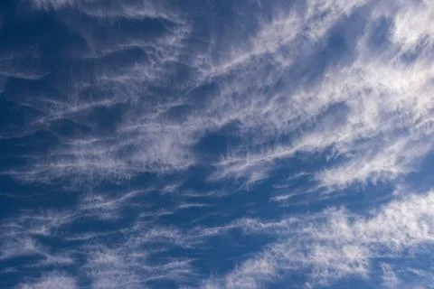 Reticulated formations in high clouds Stock Photos