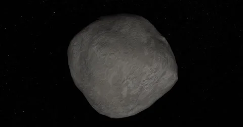 Retimed "matrix" style flyby of Bennu.   Video stock 67523367
