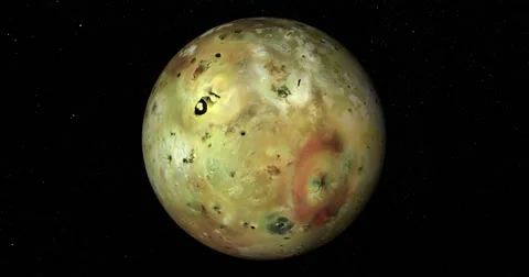 Retimed "matrix" style flyby of Io Stock-Footage 57976320