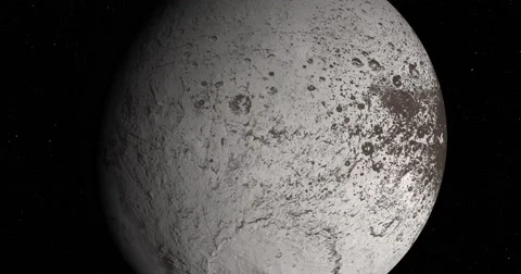 Retimed "matrix" style flyby of Lapetus, one of Saturn's moons. Stock Footage 56019852