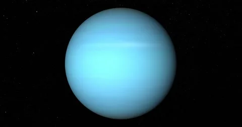 Retimed "matrix" style flyby of Uranus Stock Footage 58145557