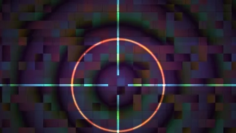 Retina display pixel perfect aiming scope. Stock Footage 334664870