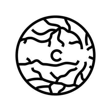 Retina examination optometry vision line icon vector illustration Stock Illustration