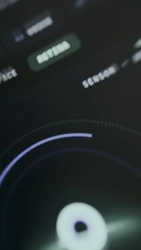 Retina recognition scanner capturing biometric data for identity verification Stock Footage 335457189