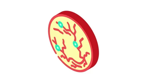Retina scan biometric isometric icon animation Stock Footage 327282494