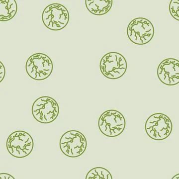 Retina scan biometric line vector seamless pattern Illustrazione stock