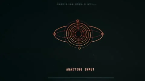 Retina scanner biometric authentication system Stock Footage 332892991