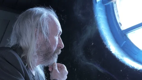 Retired man thinking Stock Footage 111559886