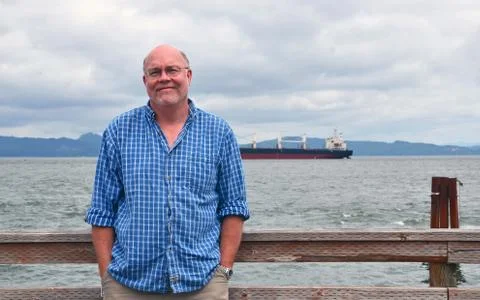 Retired Man On Vacation Stock Photos
