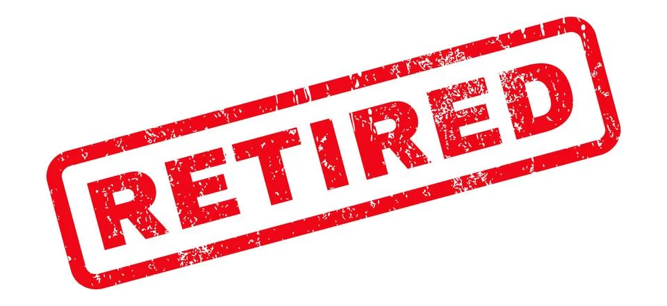 Retired Rubber Stamp Stock Illustration