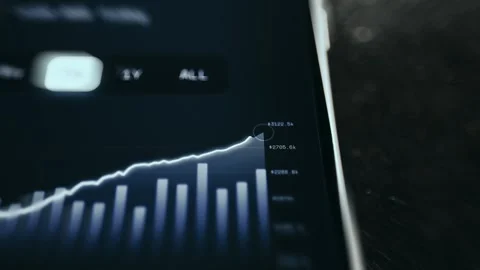 Retirement and Wealth Planning Data Display showing secure data 스톡 동영상 337050276