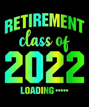 Retirement class of 2022 loading Illustrazione stock
