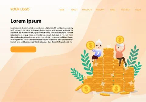 Retirement concept. Stock Illustration