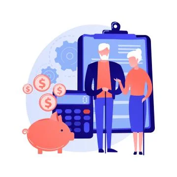 Retirement preparation vector concept metaphor Stock Illustration