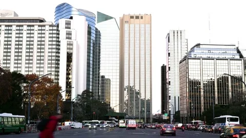 Retiro buiding skyscraper luxury buenos aires argentina timr lapse Stock Footage 202669708